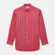 Coral Red Track Stripe Mayfair Shirt