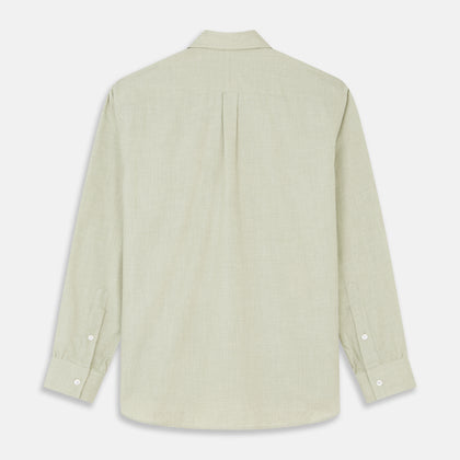 Soft Green Cashmerello Weekend Fit Finch Shirt Image 5