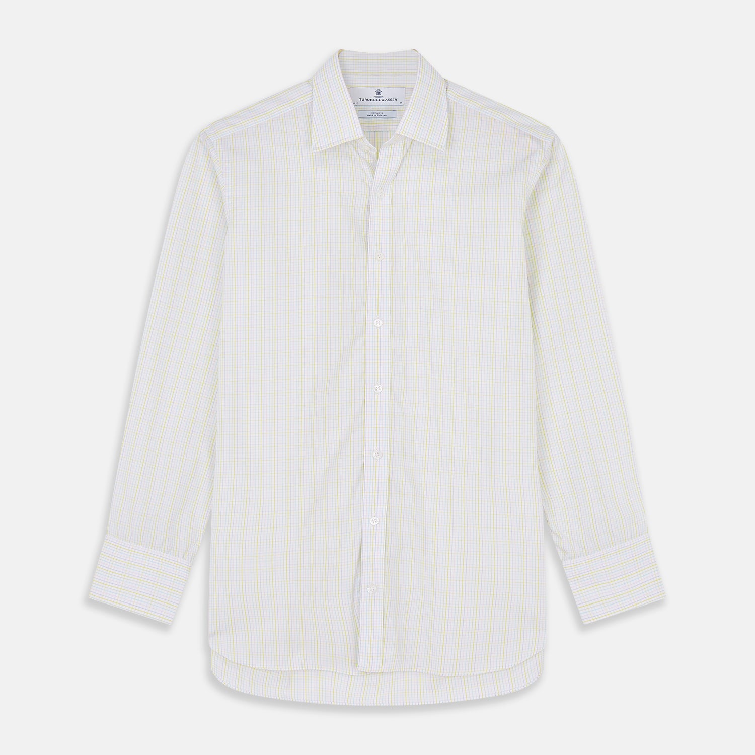 View 1 of product Yellow Multi Check Cotton Regular Fit Mayfair Shirt
