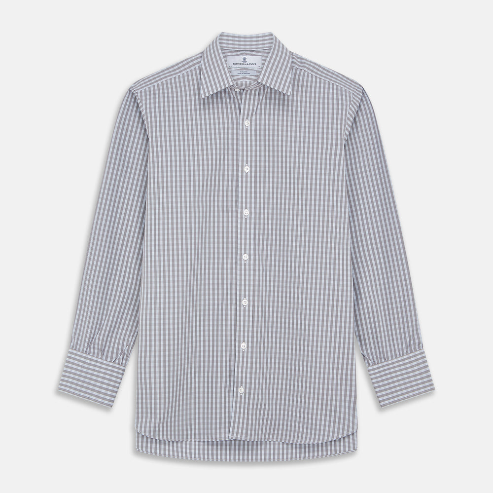 Pale Blue Multi Check Cotton Regular Fit Mayfair Shirt