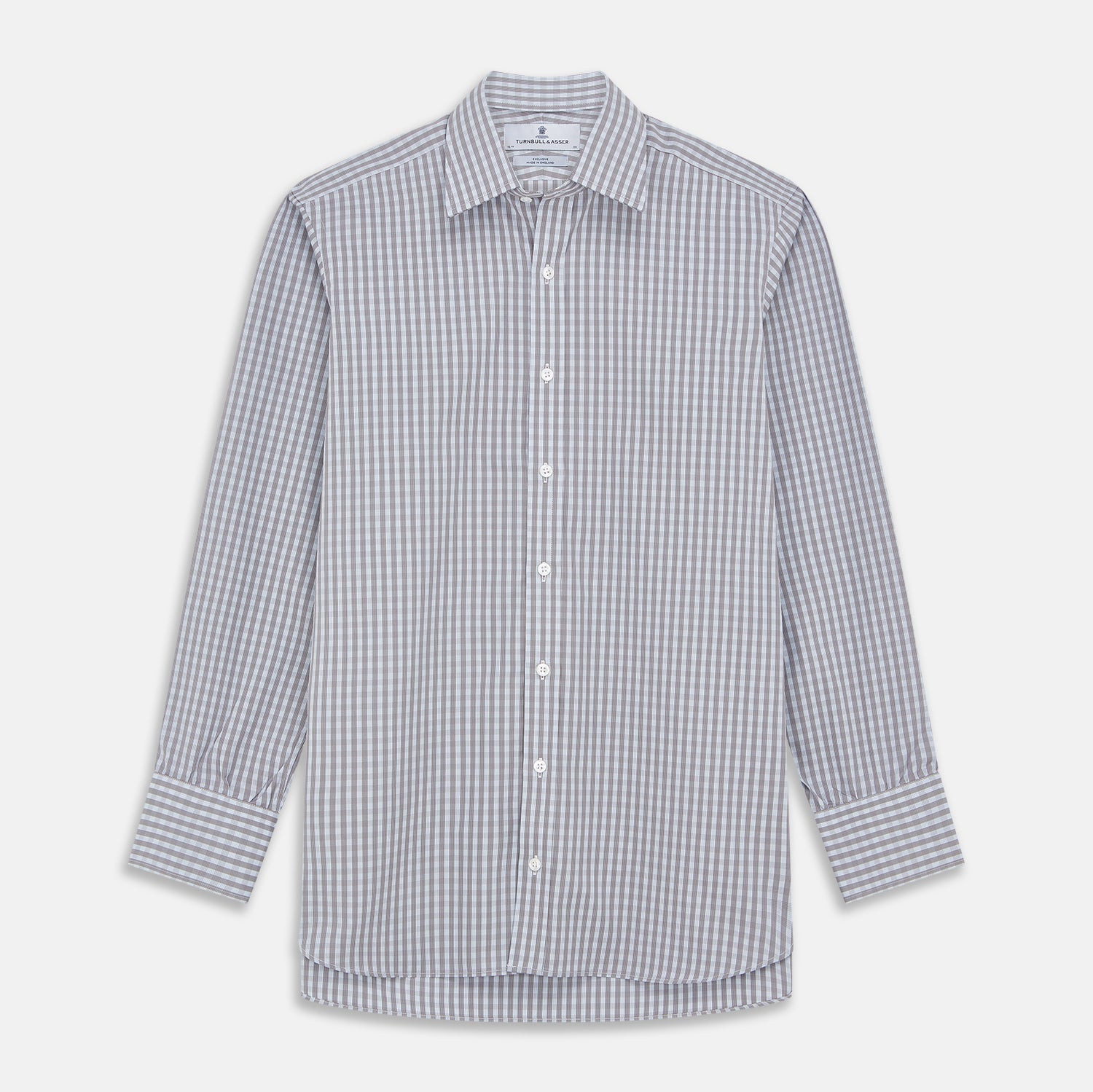 View 1 of product Pale Blue Multi Check Cotton Regular Fit Mayfair Shirt