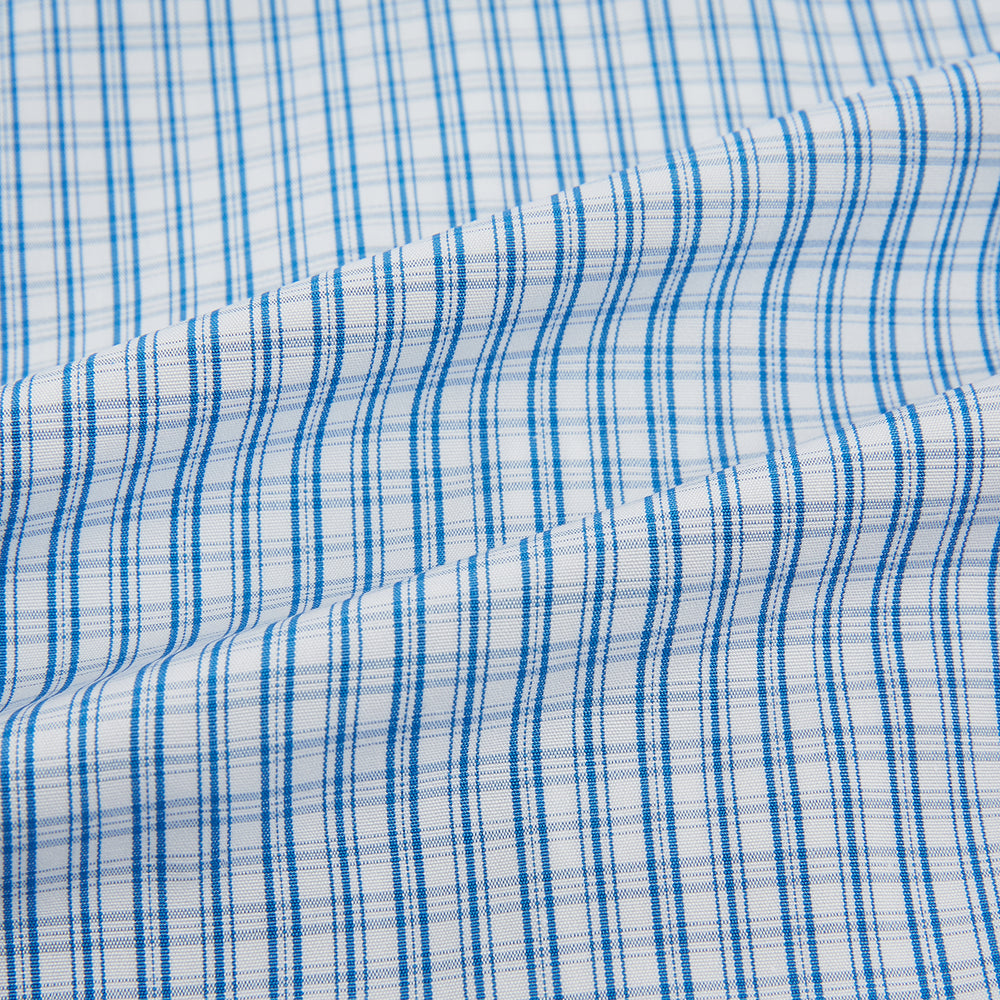 Sky Blue Micro Graph Check Mayfair Shirt