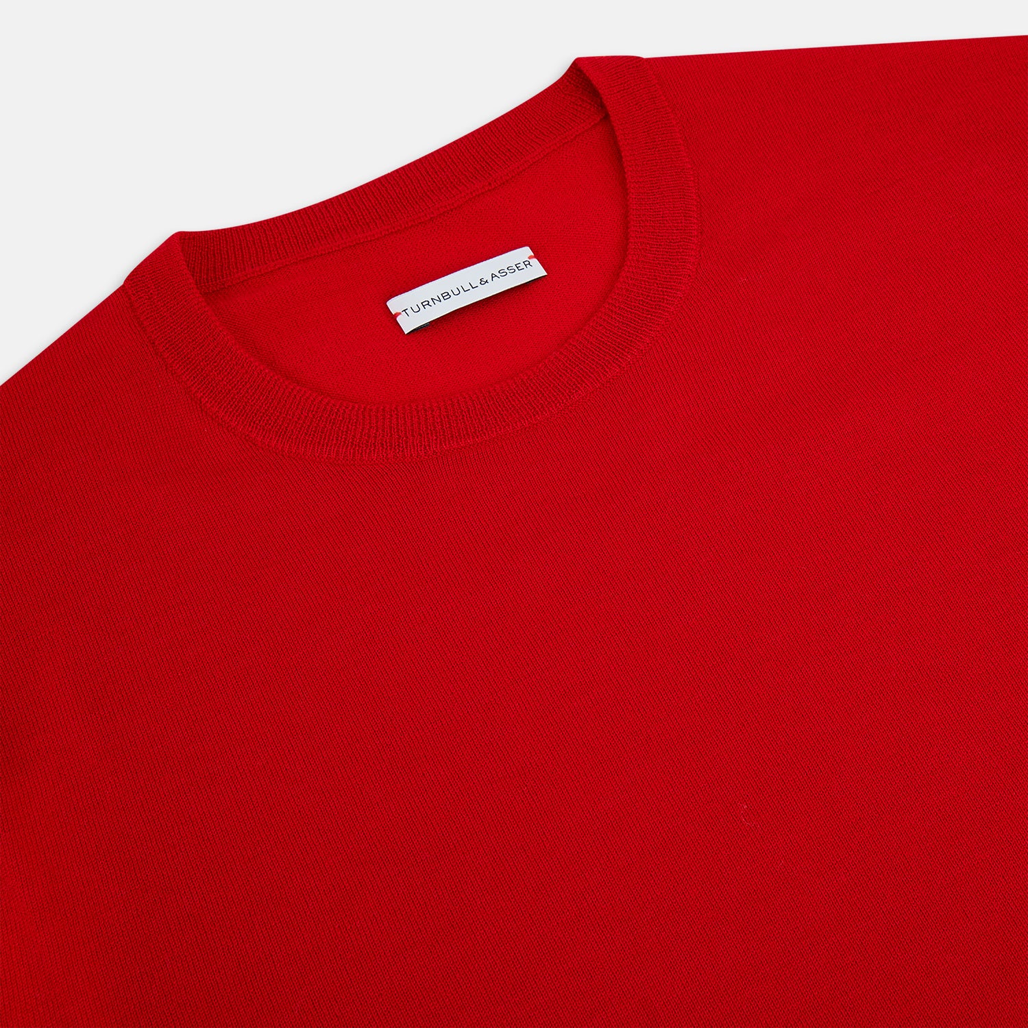 View 2 of product Red Merino Round Neck Jumper