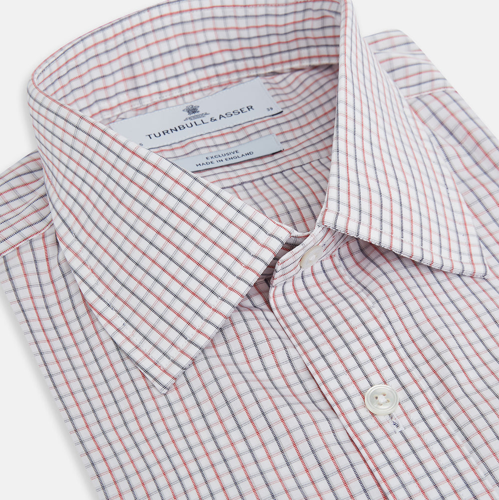 Red and Blue Multi Check Mayfair Shirt