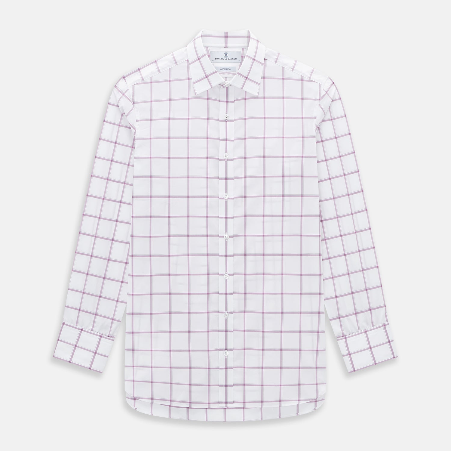 View 1 of product Antique Pink Grid Check Mayfair Shirt