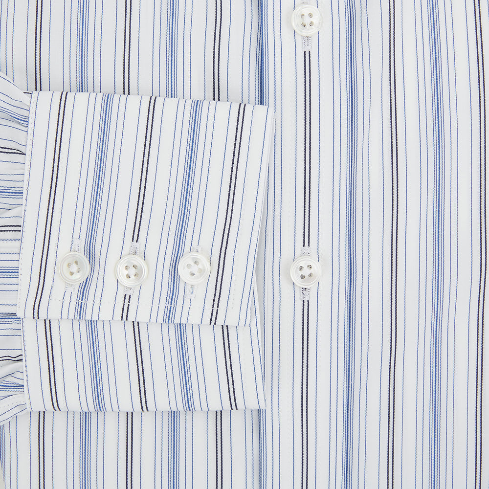 Navy and Blue Multi Stripe Mayfair Shirt