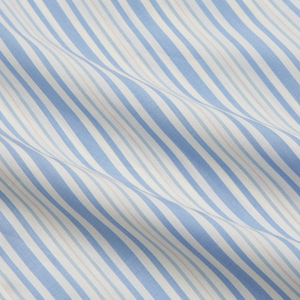 Blue Multi Stripe Wool Blend Weekend Fit Hayne Shirt Image 4