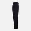 View 4 of product Navy Linen Blend Henry Trousers