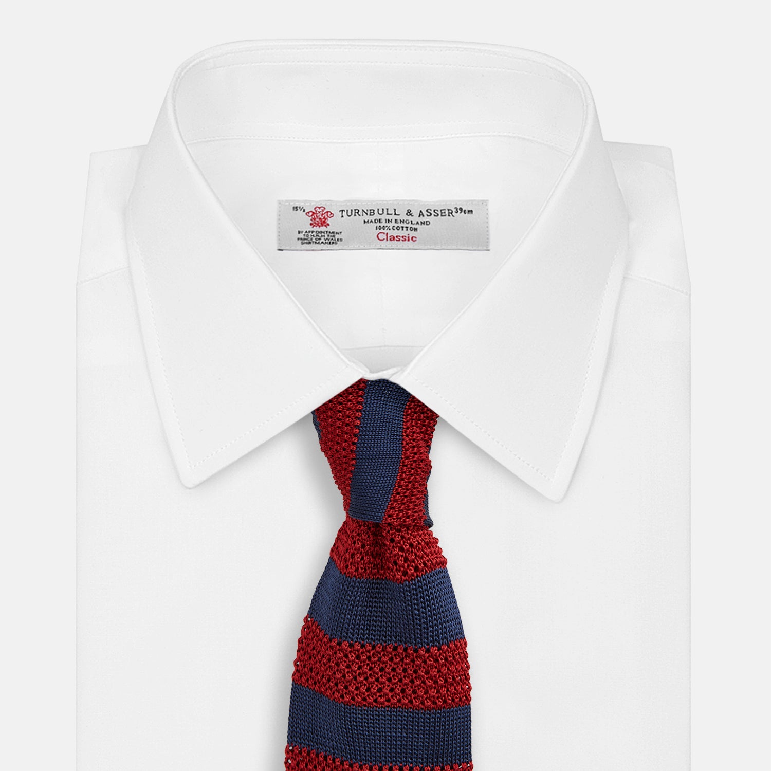 View 2 of product KNITTED STRIPE RED TIE
