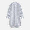 View 1 of product Pale Blue and Yellow Multi Stripe Cotton Sussex Nightshirt