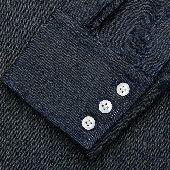 Navy Weekend Fit Larkin Shirt With Dorset Collar And 3-Button Cuffs Image 2