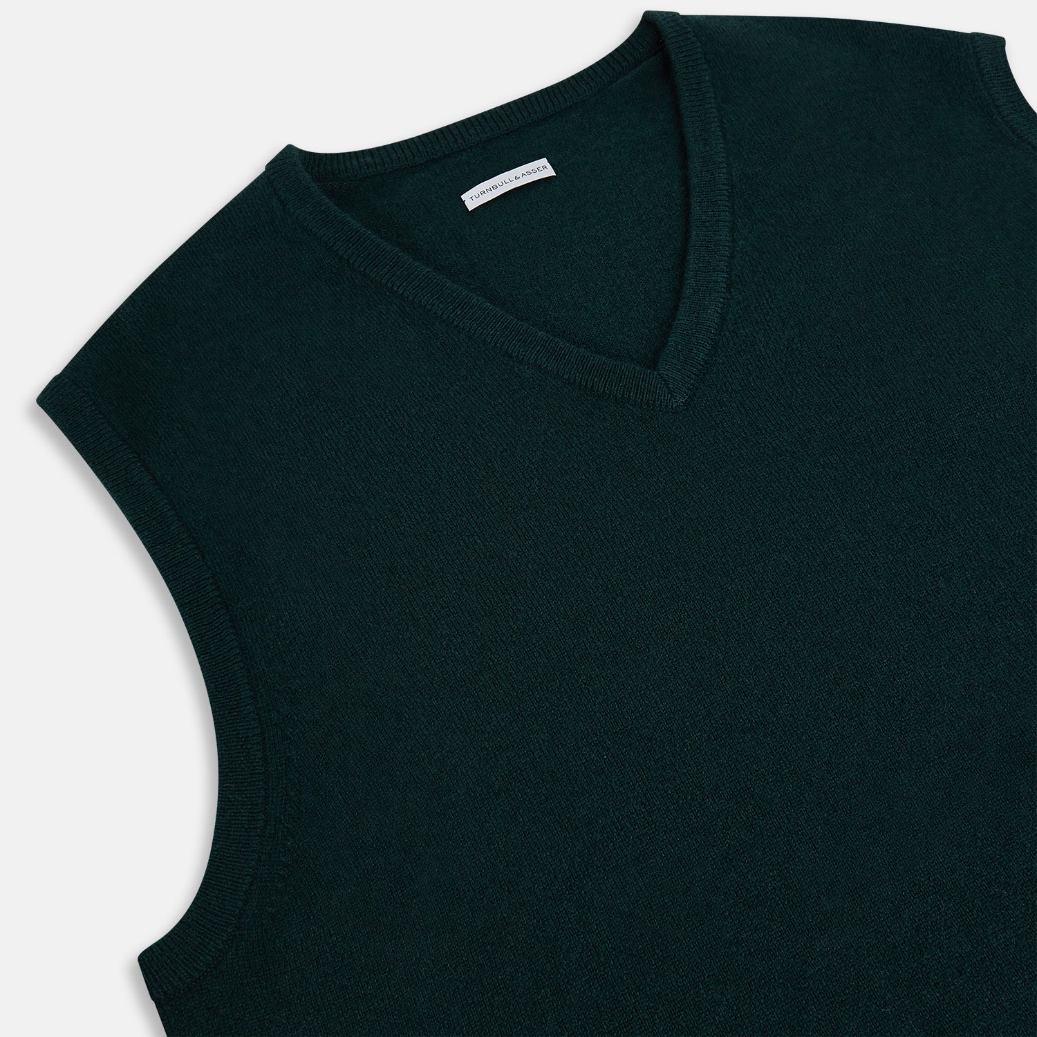 View 2 of product Forest Green V-neck Cashmere Vest