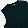 Forest Green V-neck Cashmere Vest