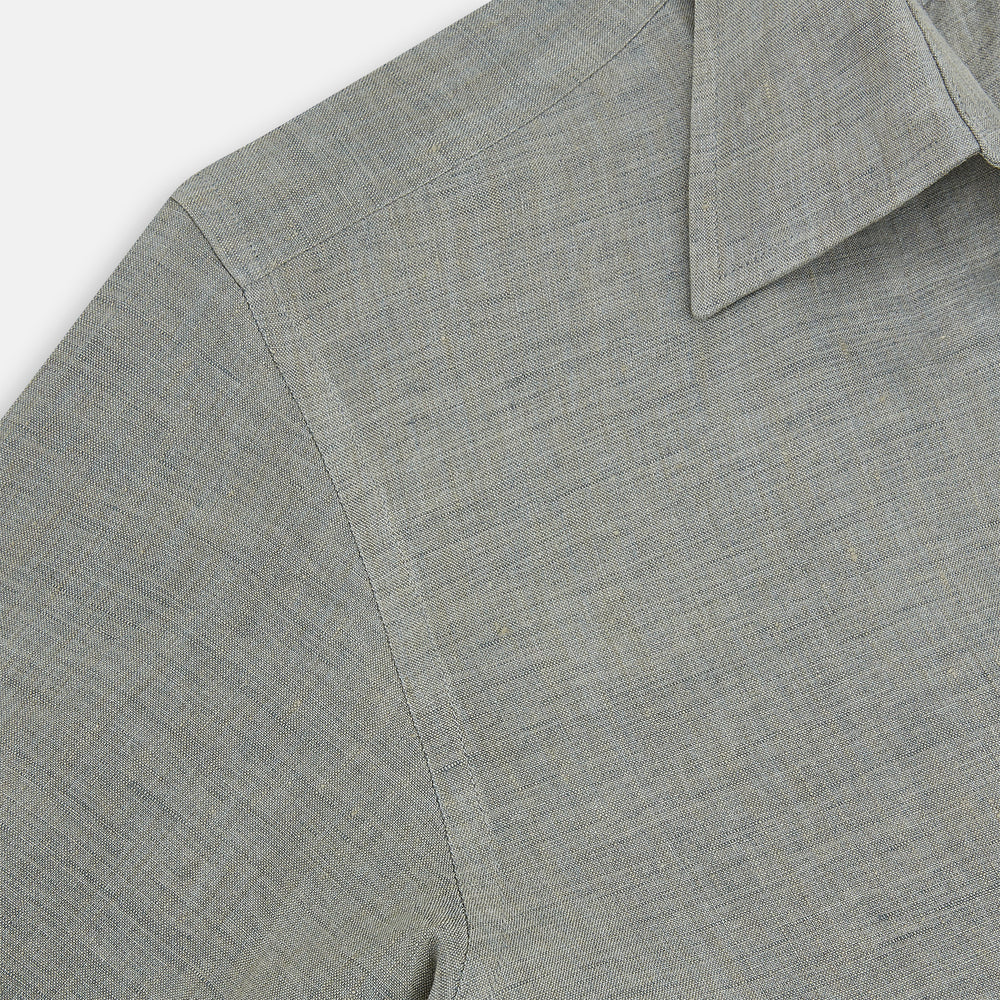 Flint Grey Linen Westminster Shirt