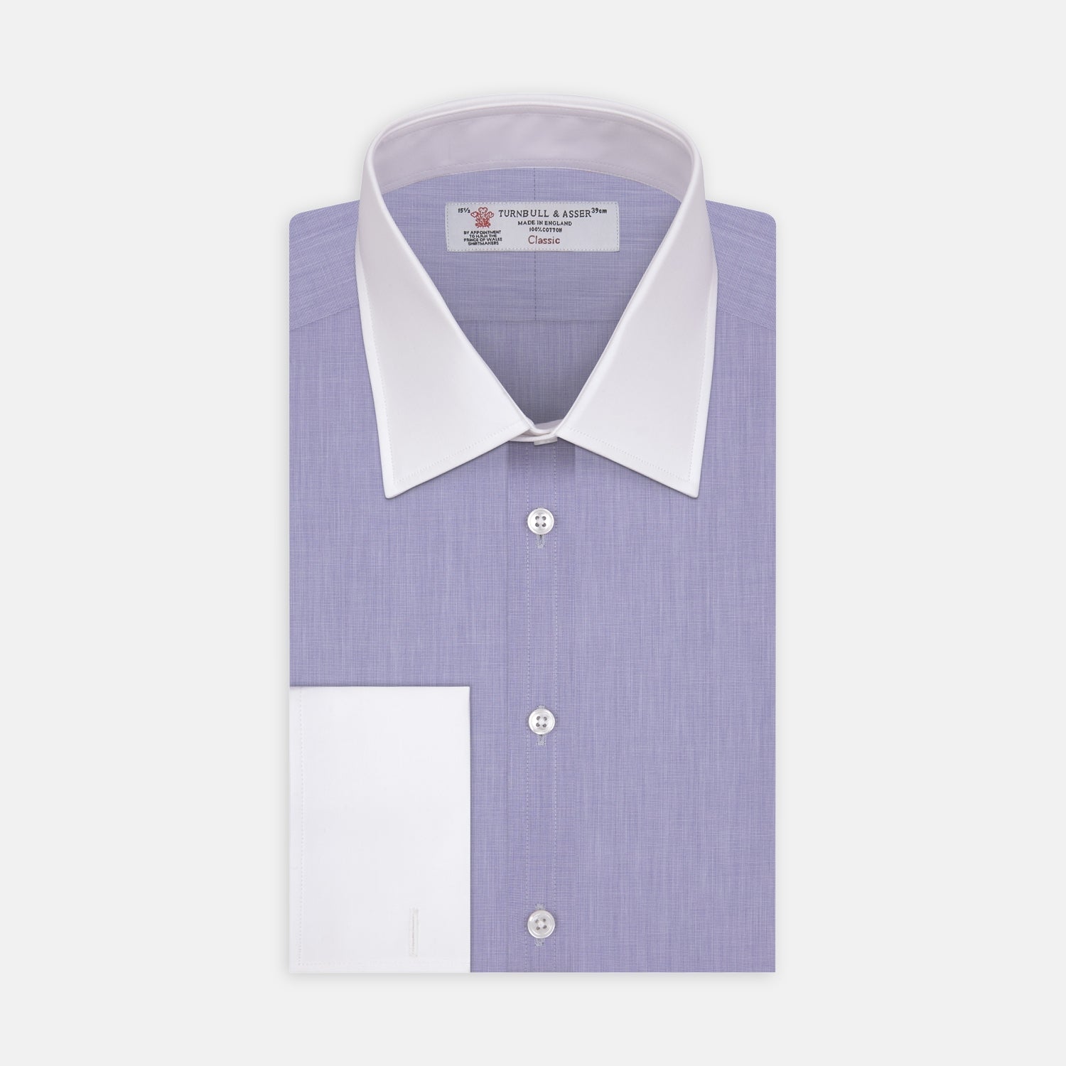 View 1 of product The Wall Street Shirt with White T&A Collar as seen on Gordon Gekko