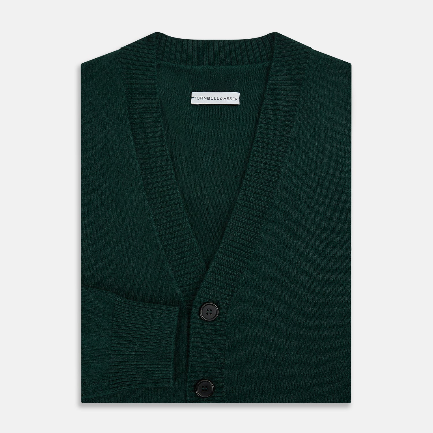 Forest Green Cashmere Cardigan