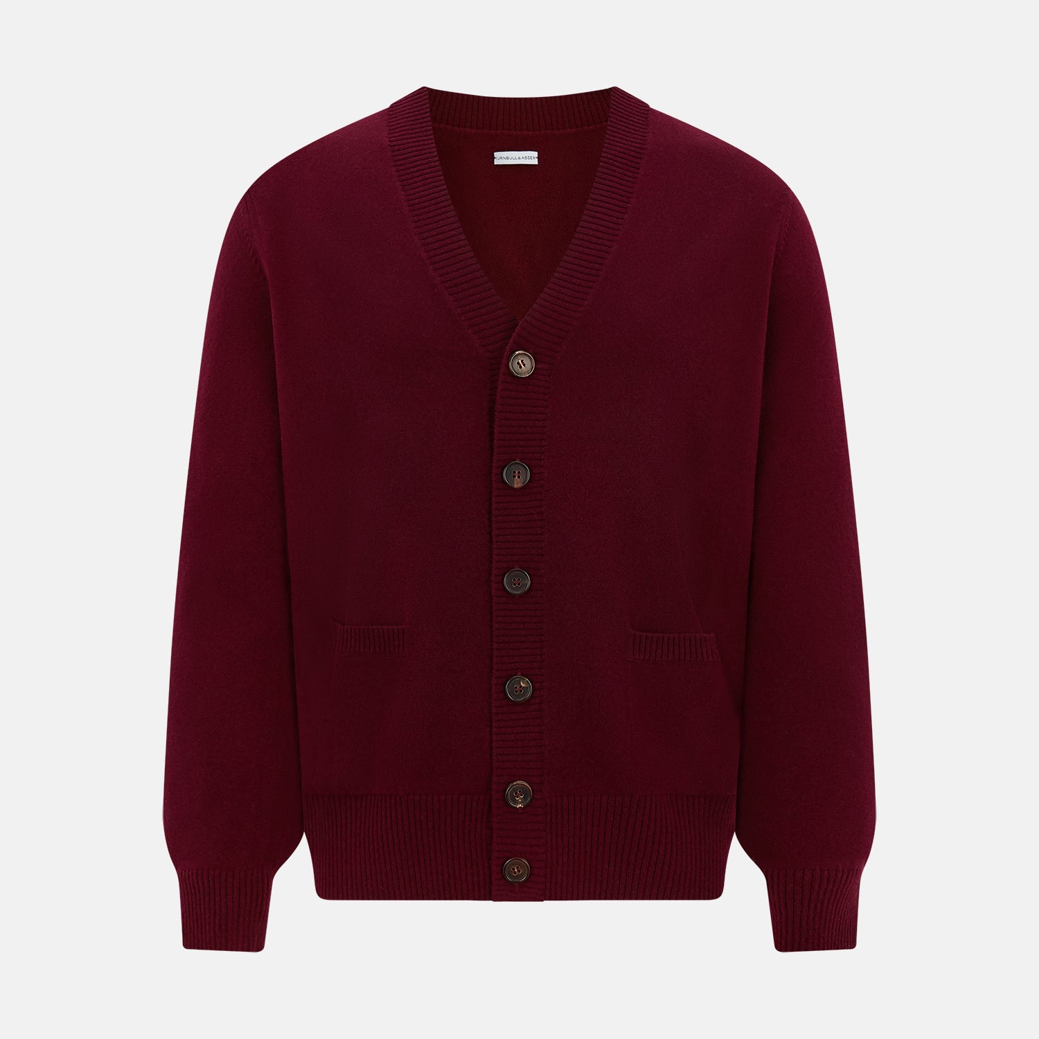 Burgundy Cashmere Cardigan