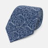 View 1 of product Pale Blue Paisley Printed Silk Tie