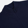 View 2 of product Navy High Neck Merino Zipped Cardigan