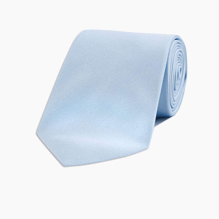Plain Woven Satin Silk Tie Image 4