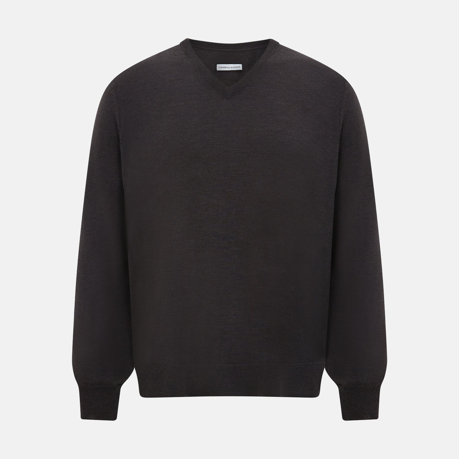 View 1 of product Charcoal Grey Merino V Neck Jumper