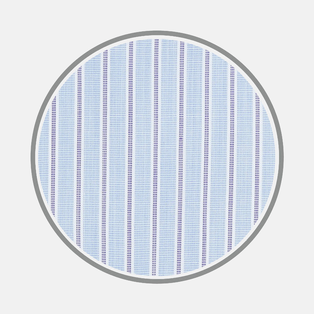Blue and Purple Dash Stripe Cotton Fabric