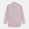 View 4 of product Navy and Red Check Cotton Regular Fit Mayfair Shirt