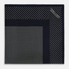 View 3 of product Navy and Cream Dot Silk Pocket Square