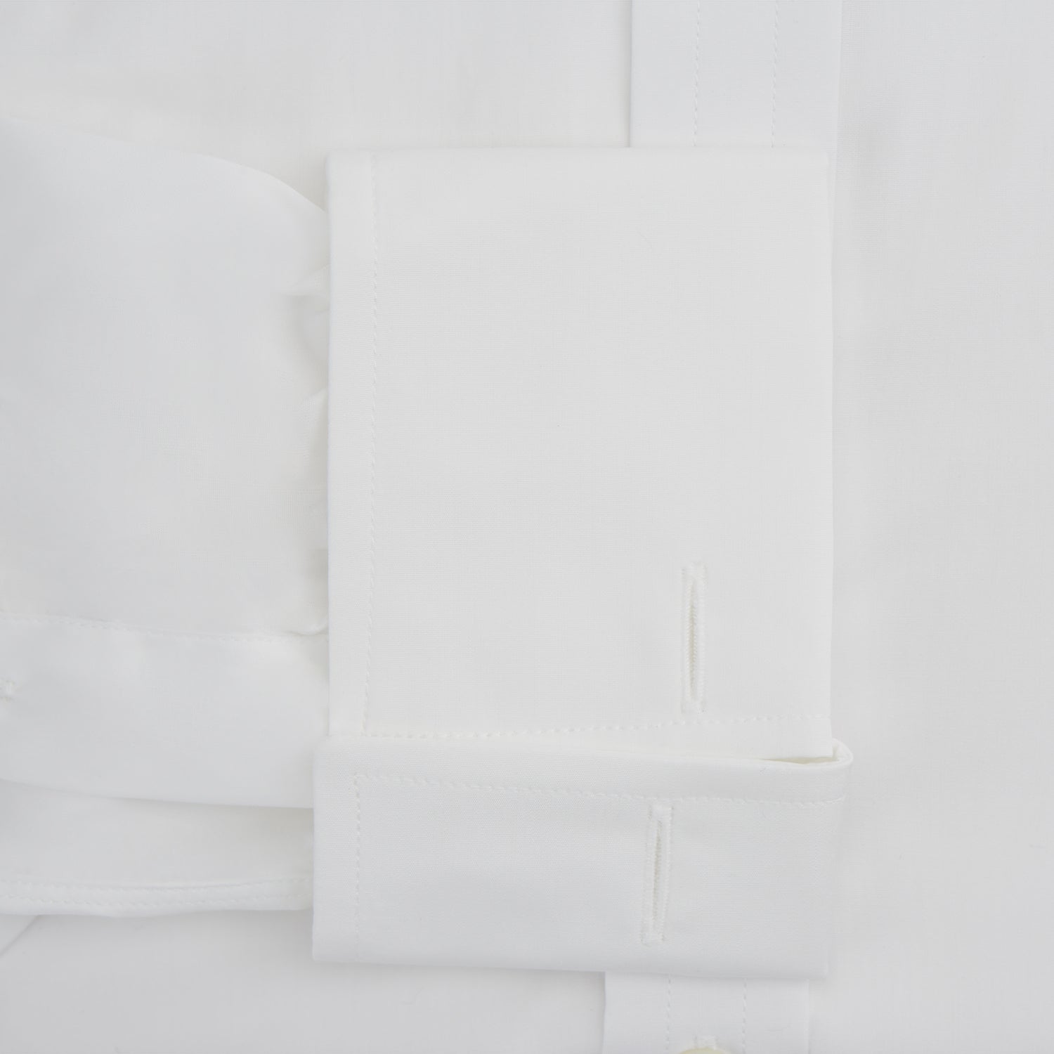 View 3 of product White Sea Island Quality Cotton Shirt with T&A Collar and Double Cuffs