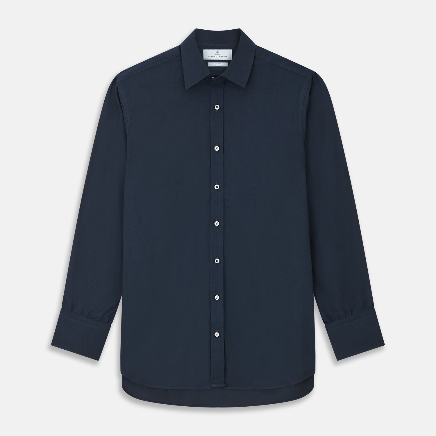 Navy Cotton Regular Fit Mayfair Shirt