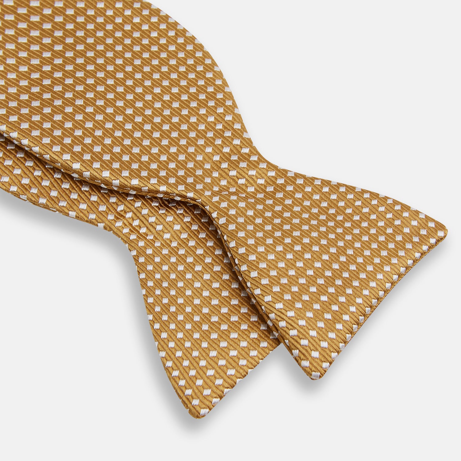 View 3 of product Camel and White Diamond Silk Bow Tie