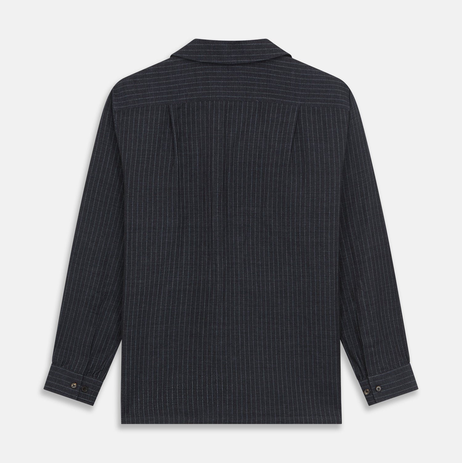 View 9 of product Navy Tailored Pinstriped Shirt Jacket