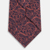 View 3 of product Orange Paisley Printed Silk Tie