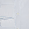 View 4 of product Blue and White Thin Stripe Shirt with T&A Collar and Double Cuffs