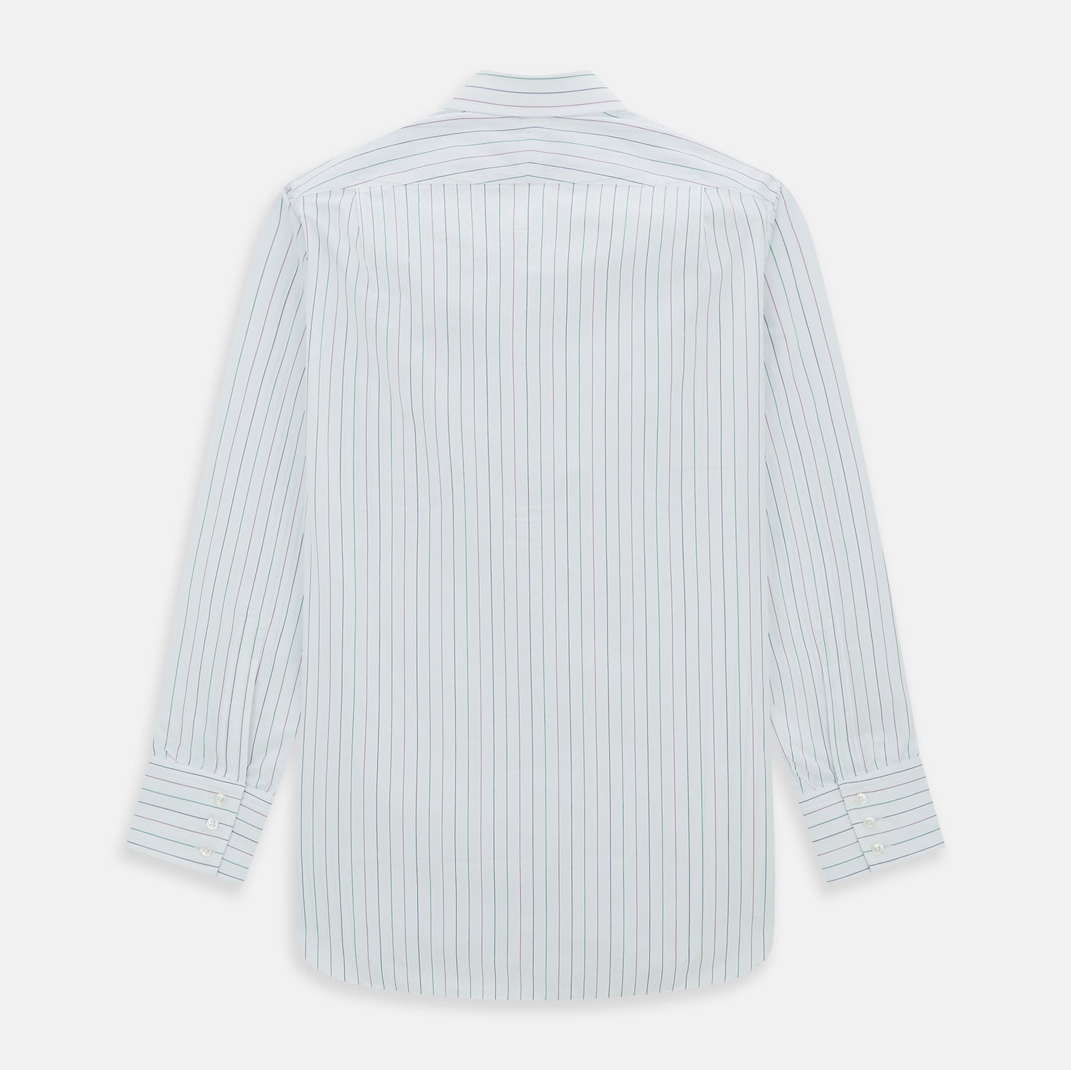 View 3 of product Pink and Green Wide Pinstripe Mayfair Shirt