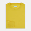 View 4 of product Canary Yellow Merino Round Neck Jumper