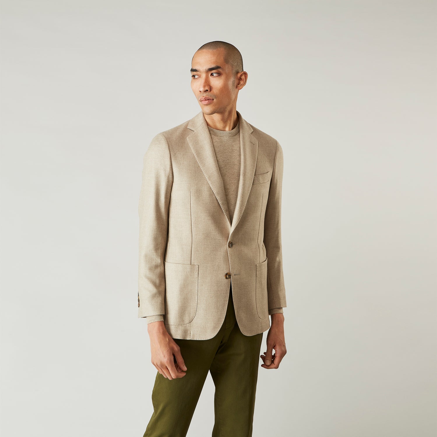 View 1 of product Beige Wool, Silk and Cashmere Bern Jacket