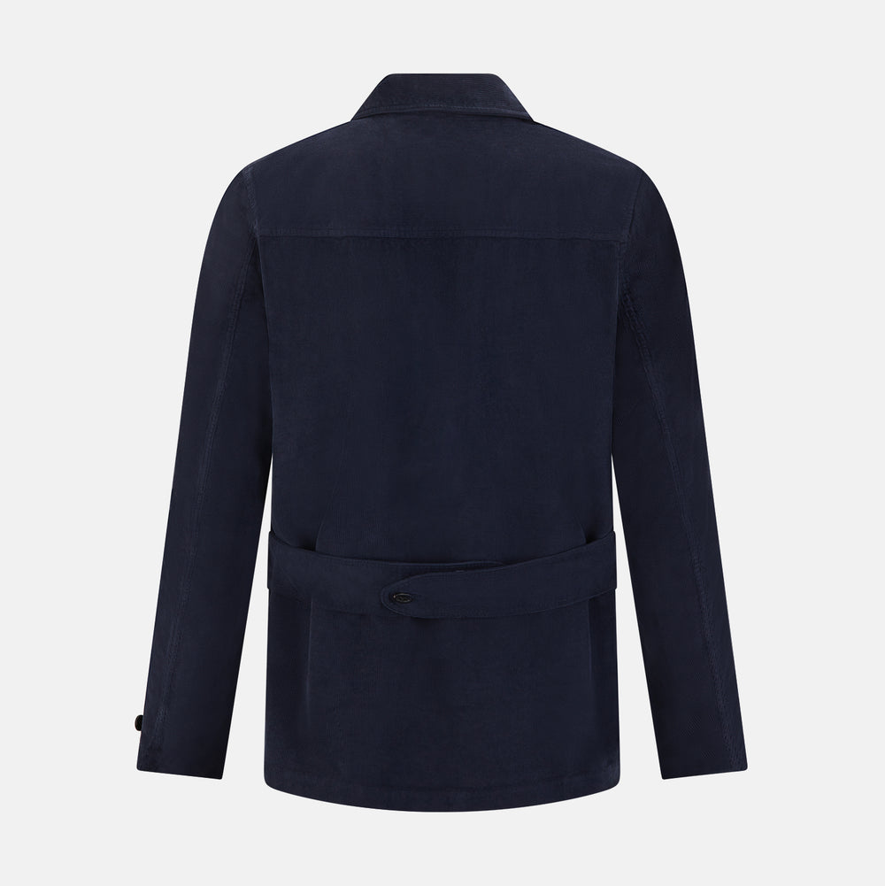 Light Navy Kingston Corduroy Caban Jacket