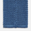 View 4 of product KNITTED MID BLUE SILK PLAIN TIE