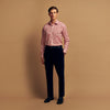 View 2 of product Red Check Cotton Weekend Fit Finch Shirt