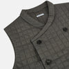 View 2 of product Shadow Grey Double-Breasted Quilted Gilet