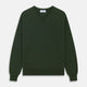 Green V-Neck Cashmere Jumper