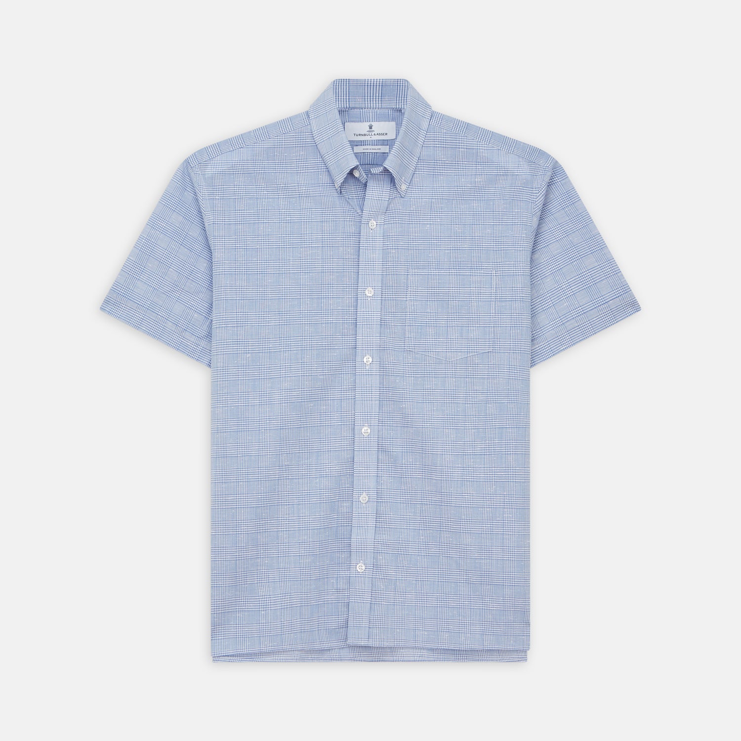 View 1 of product Pale Blue Multi Check Cotton Weekend Fit Williams Shirt
