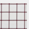 View 2 of product Burgundy Grid Check Hand-Rolled Handkerchief