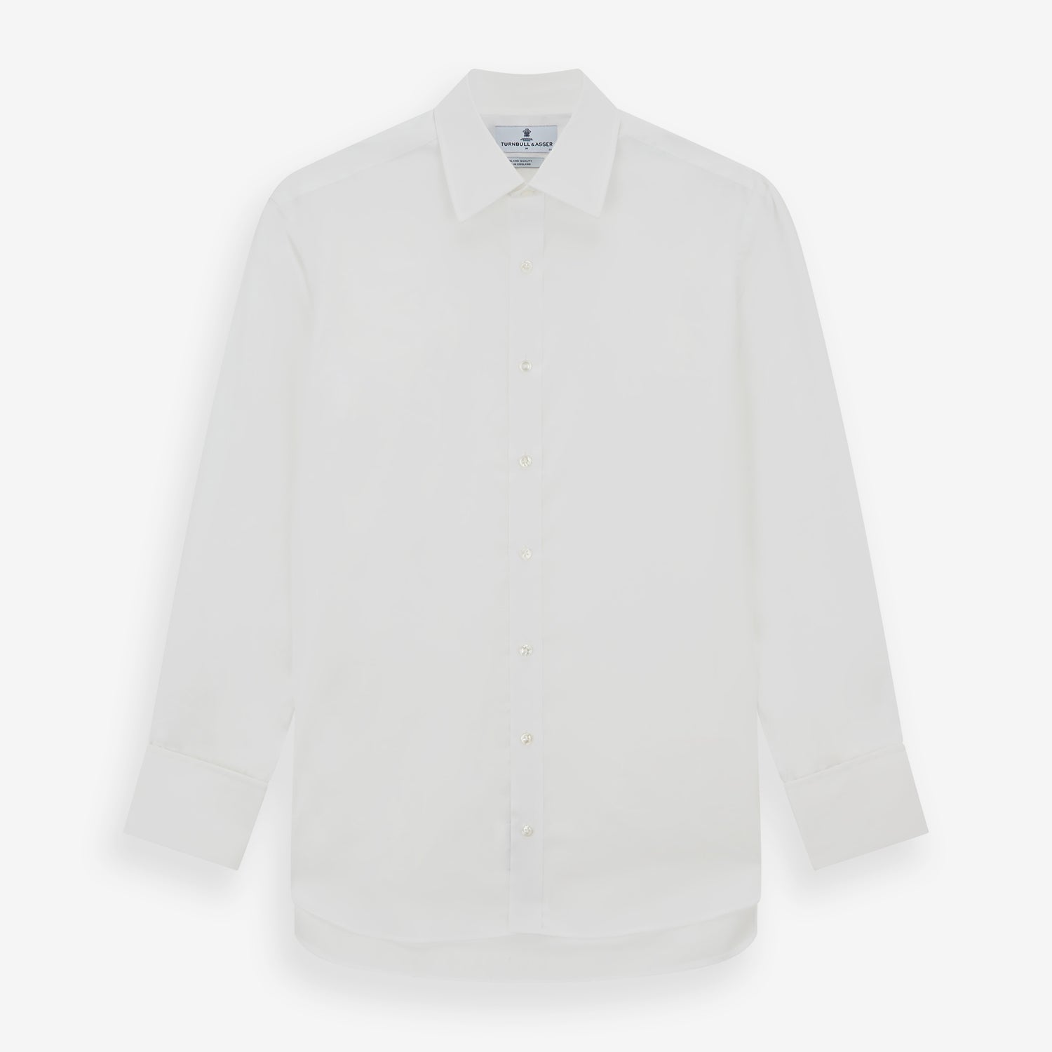 View 1 of product White Sea Island Quality Cotton Shirt with T&A Collar and Double Cuffs