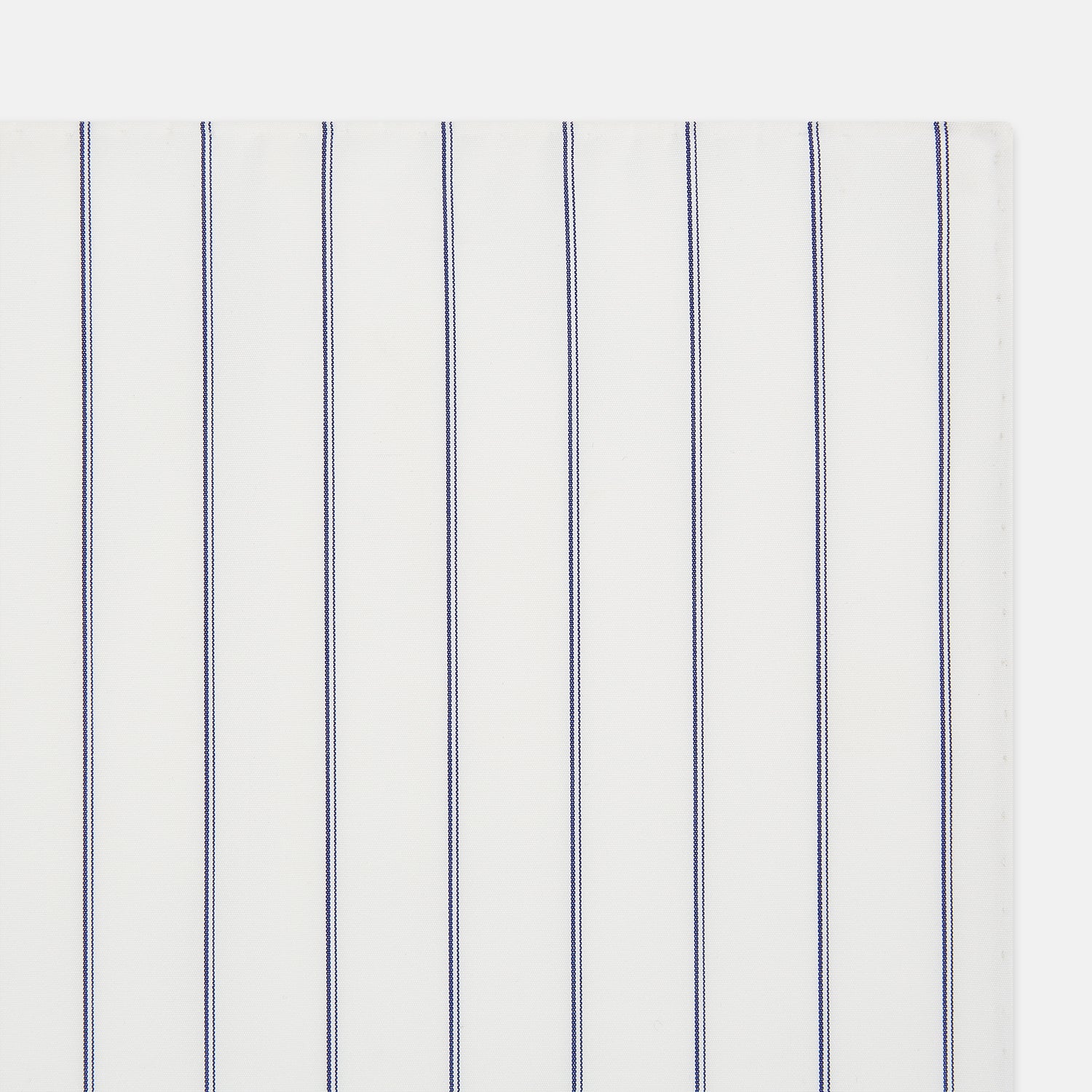 Image 2 of product Dark Navy Double-Pinstripe Hand-Rolled Handkerchief