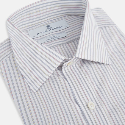 Multicoloured Music Stripe Mayfair Shirt Image 1
