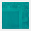 View 3 of product Petrol Green Dot Silk Pocket Square