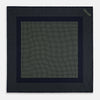View 4 of product Navy and Melon Green Dot Silk Pocket Square