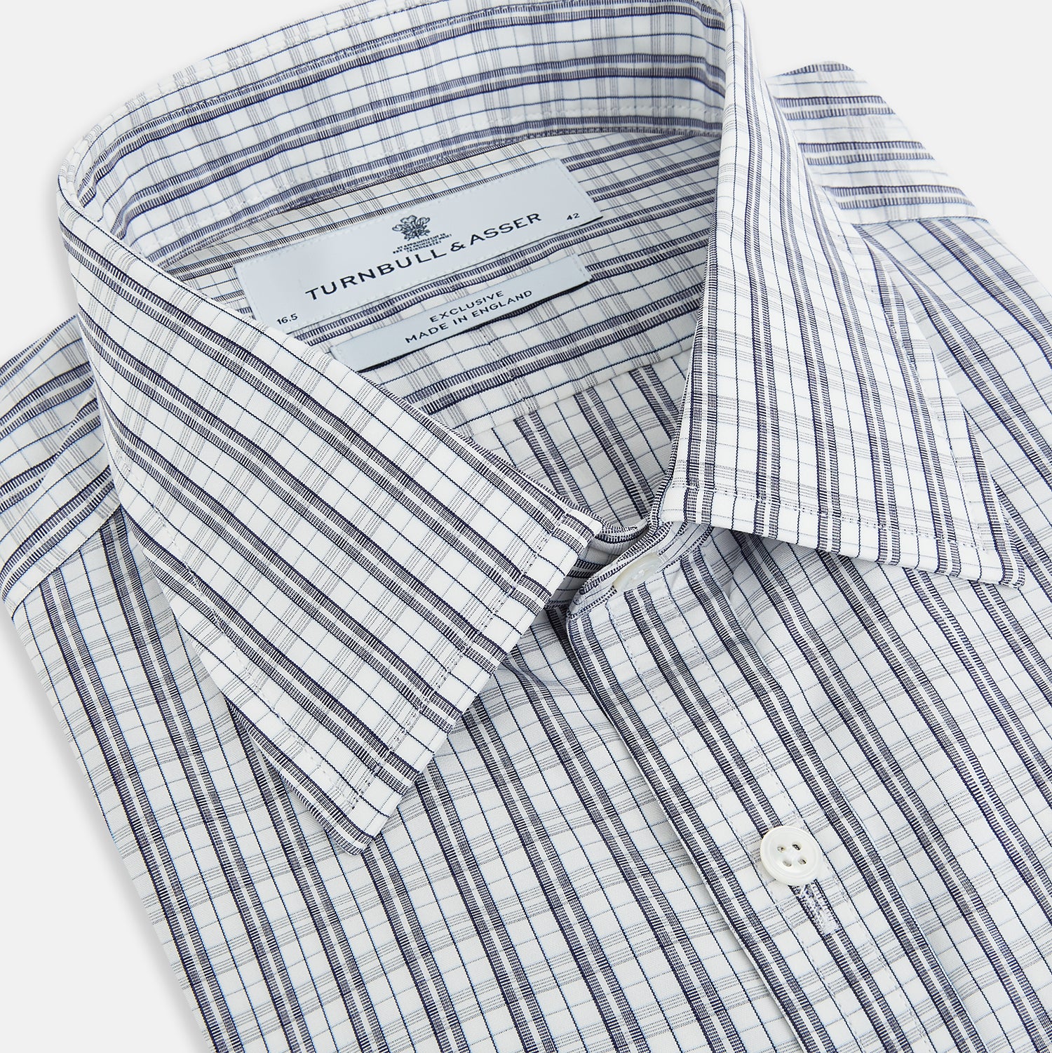 Navy Multi Check Mayfair Shirt